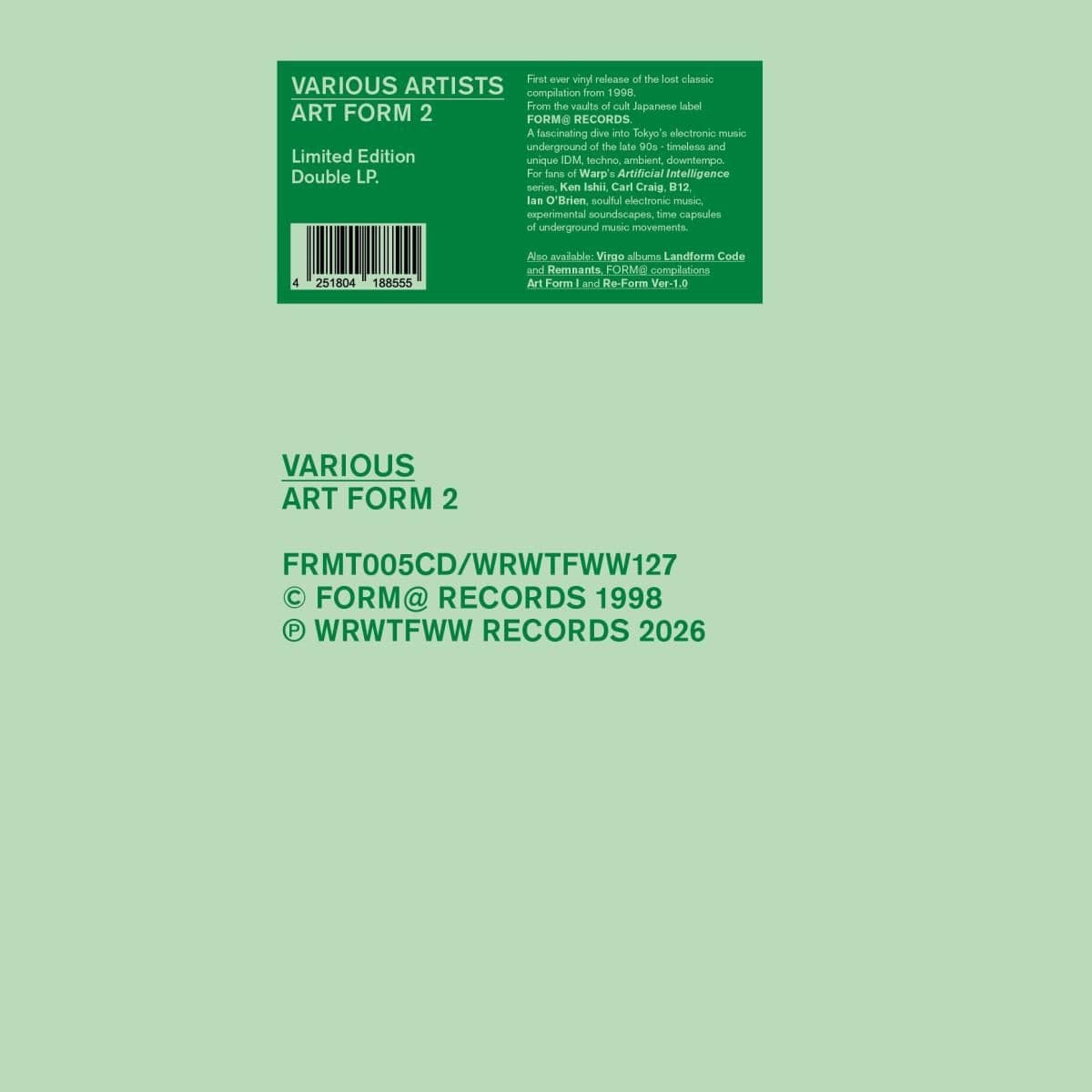 Art Form 2 (LP 2x12")