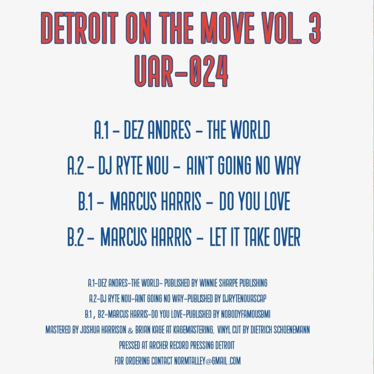 Detroit On The Move Vol.3