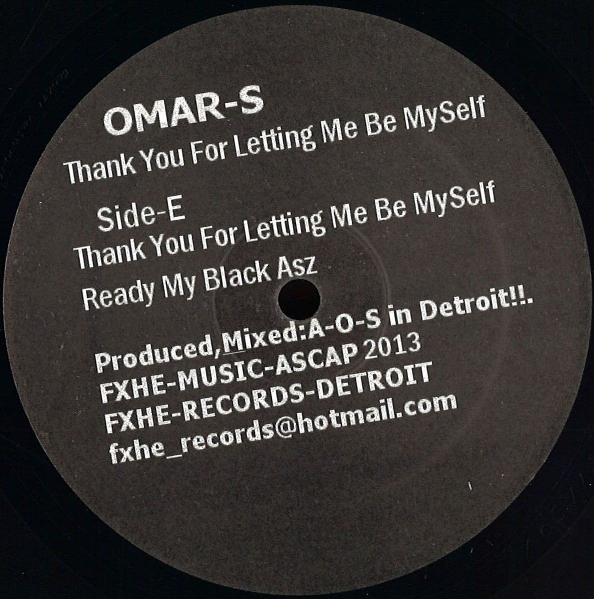 Thank You For Letting Me Be Myself Part 2 (2x12")