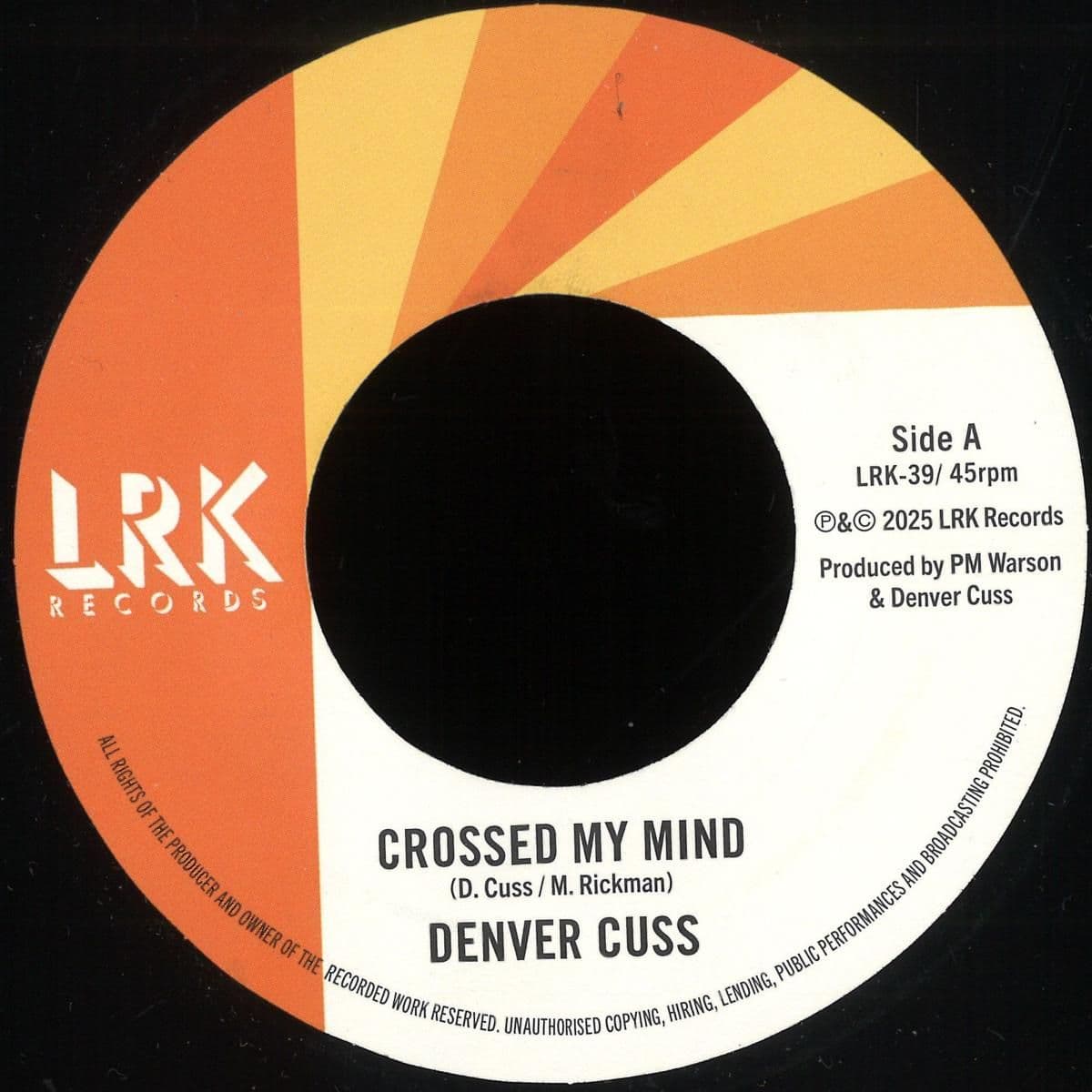 Crossed My Mind / You Don't Get It (7")