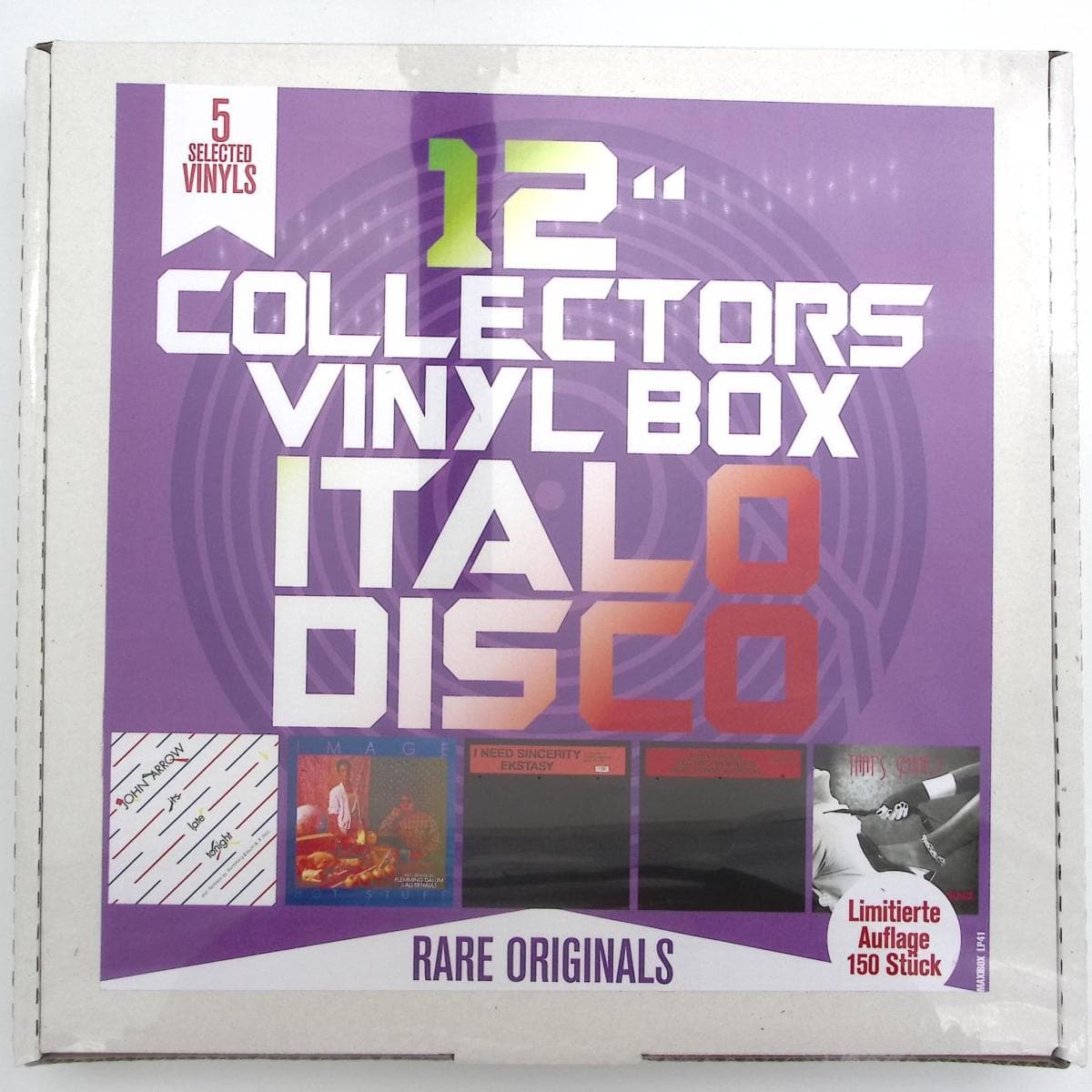 12" Collector's Vinyl Box: Italo Disco LP 5x12"