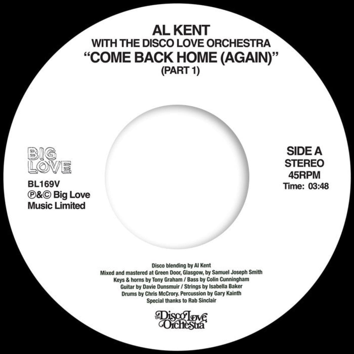 Come Back Home (Again) (7")