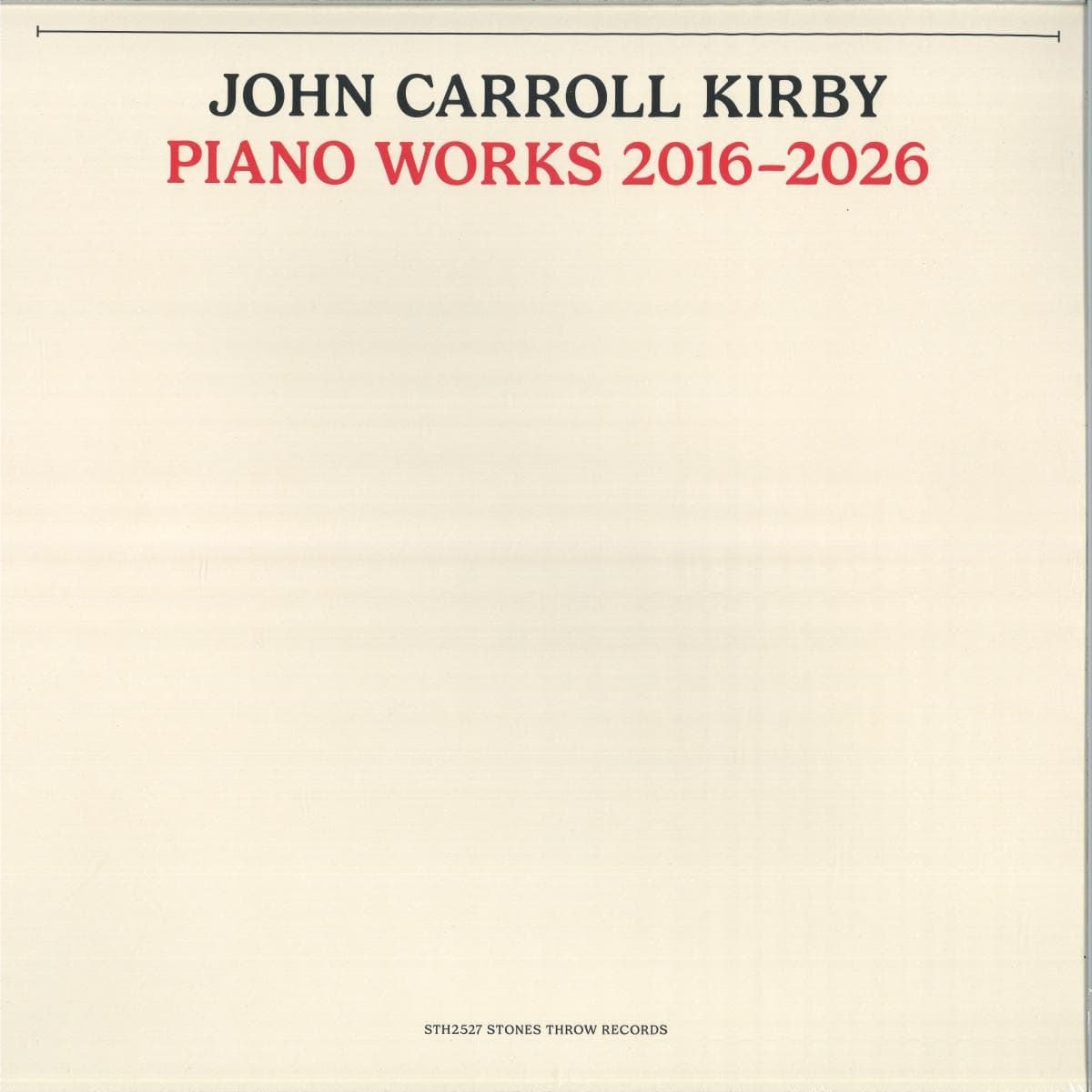 PIANO WORKS 2016-2026