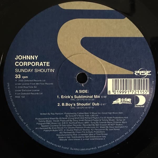 Sunday Shoutin' (Record 2)