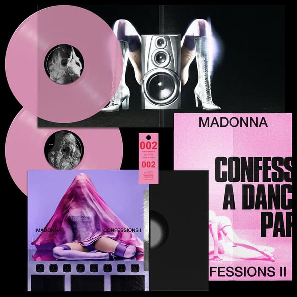 CONFESSIONS II - Limited iMusic Exclusive 12 Tracks Neon Pink Vinyl edition LP