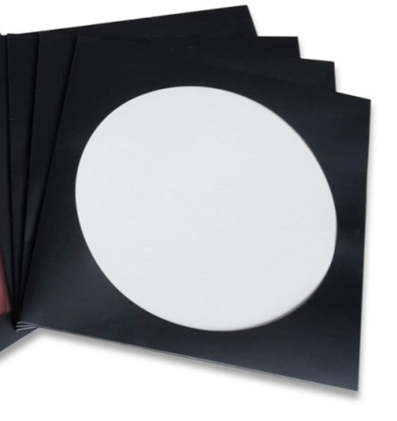 Black Cardboard Cover for Picture Disc