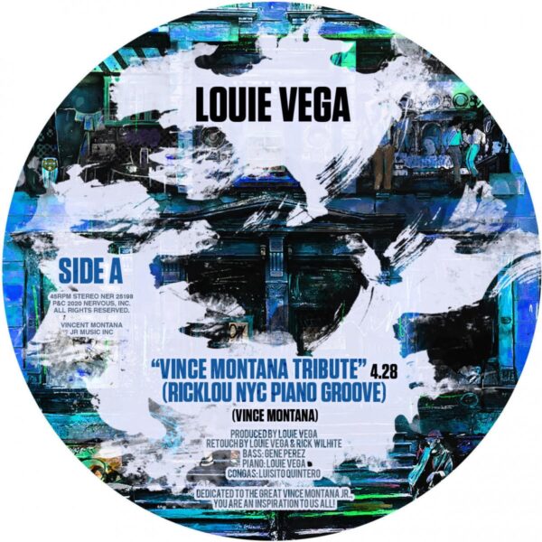 499 NER25198 Nervous USA Louie Vega Vince Montana Tribute RickLou Retouch Yellow Vinyl Deep House1