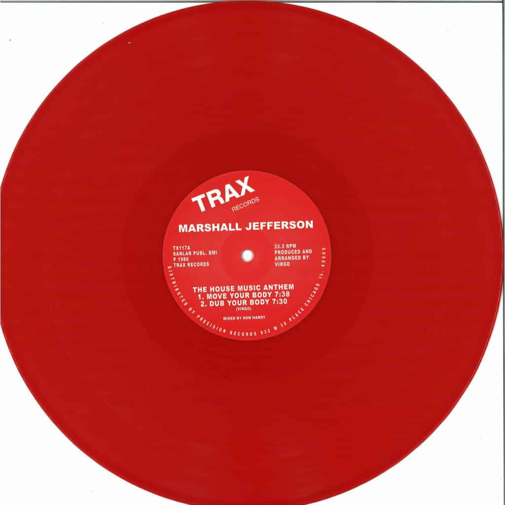 751 TX117RED Trax Records Marshall Jefferson The House Music Anthem Red Vinyl Repress Classics 948697