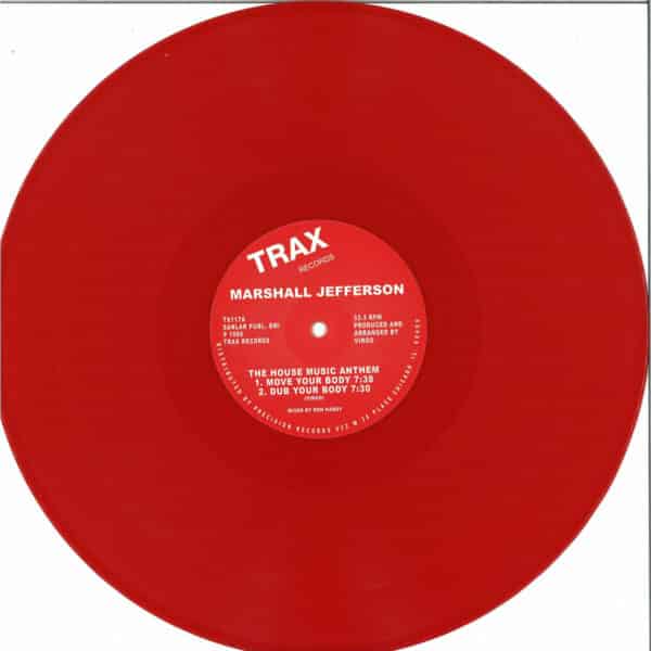 751 TX117RED Trax Records Marshall Jefferson The House Music Anthem Red Vinyl Repress Classics 948697