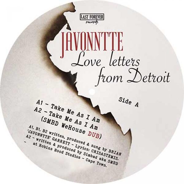 Javonntte - Love Letters From Detroit EP LFR014 LAST FOREVER RECORDS