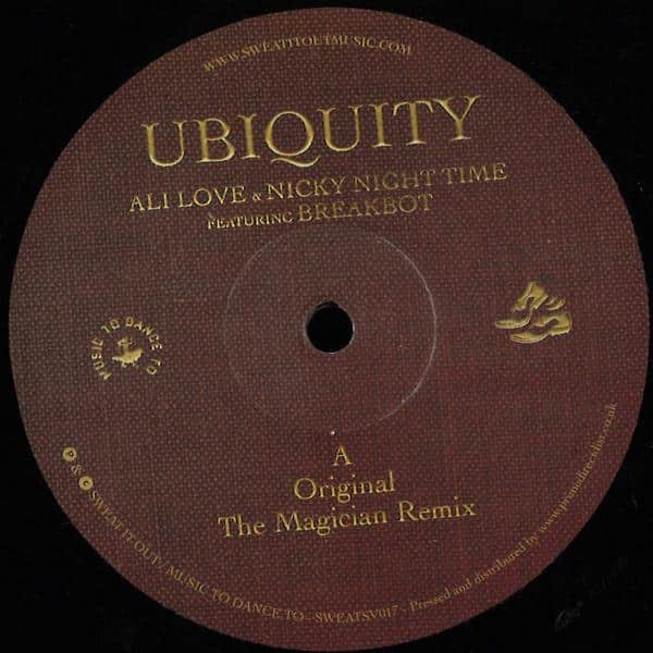 Ali Love & Nicky Night Time - Ubiquity (Feat. Breakbot) SWEATSV017 SWEAT IT OUT