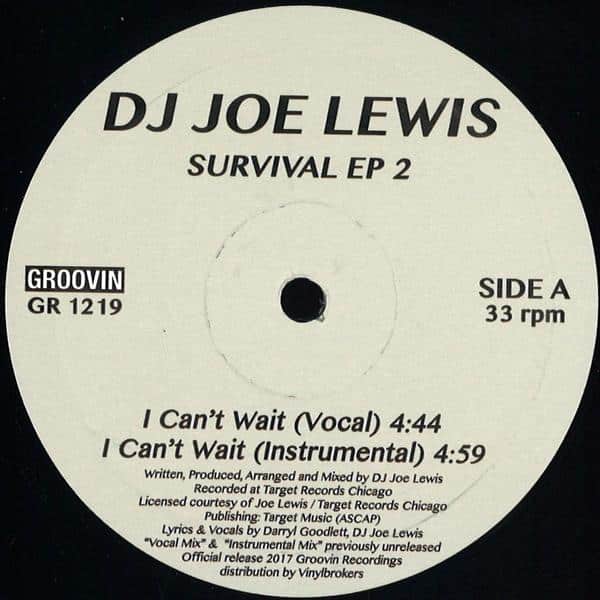 Dj Joe Lewis - Survival Ep 2 GR1219 Groovin Recordings