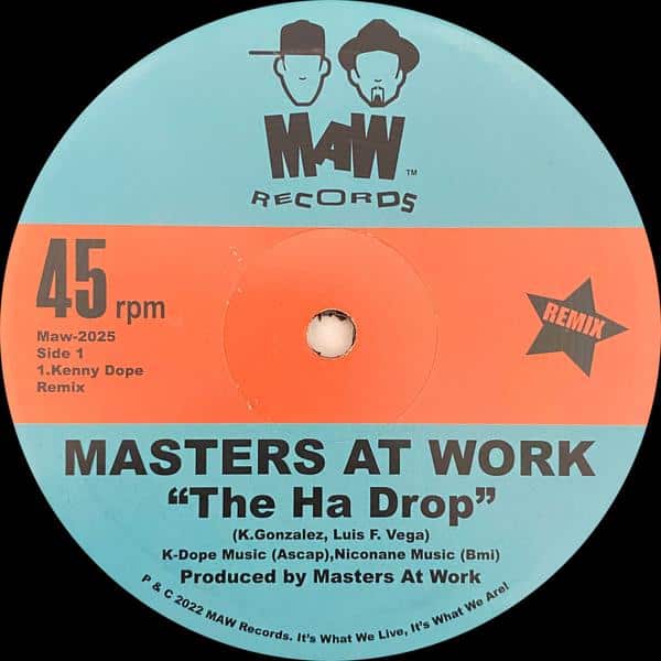 Masters At Work - The Ha Drop MAW Records MAW2025