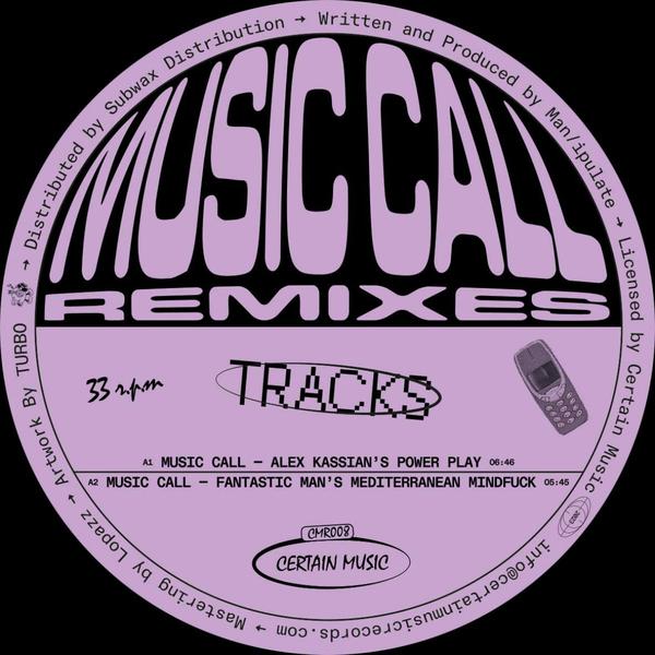 Man/ipulate - Music Call Remixes Certain Music CMR008