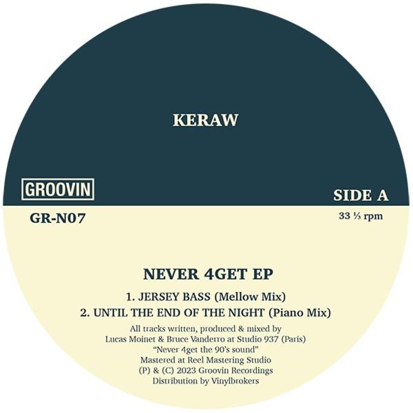 KERAW (Lucas Moinet & Bruce Vanderro) - NEVER 4GET EP Groovin Recordings GR-N07