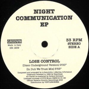 Night Communication - Night Communication EP Groovin Recordings GR-1209