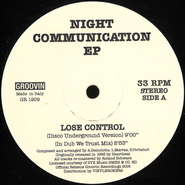 Night Communication - Night Communication EP Groovin Recordings GR-1209