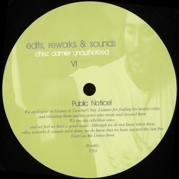 BOOT01 Unknown - Edits Reworks & Sounds - Chez Damier Unauthorized